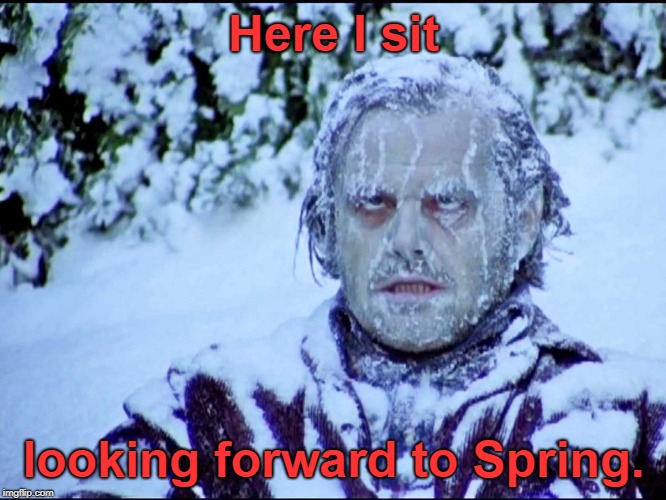 I'm sure that I am not the only one  | Here I sit; looking forward to Spring. | image tagged in frozen jack,winter,spring,memes | made w/ Imgflip meme maker