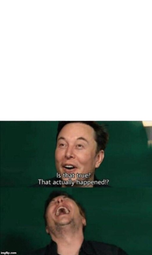 High Quality Elon Musk Is that True Blank Meme Template