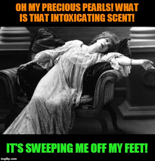 Faint | OH MY PRECIOUS PEARLS! WHAT IS THAT INTOXICATING SCENT! IT'S SWEEPING ME OFF MY FEET! | image tagged in faint | made w/ Imgflip meme maker