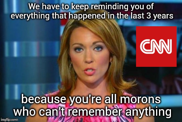 Real News Network | We have to keep reminding you of everything that happened in the last 3 years because you're all morons who can't remember anything | image tagged in real news network | made w/ Imgflip meme maker