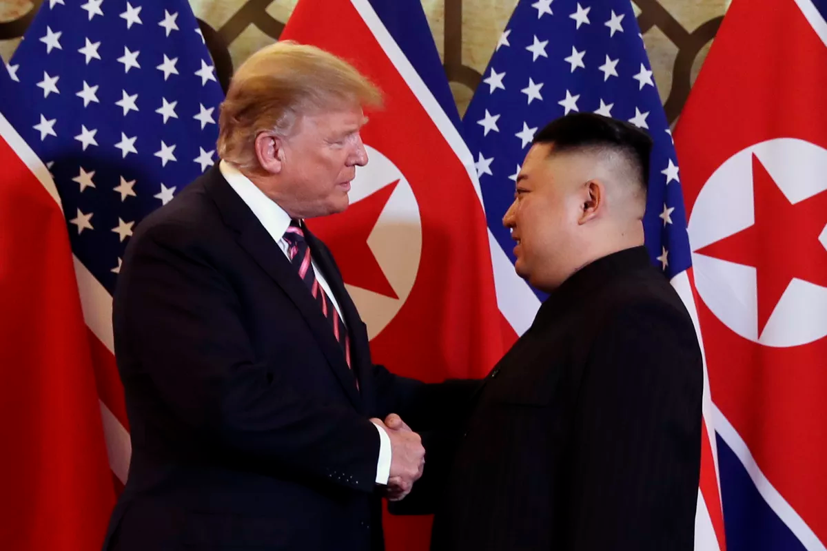 High Quality Trump Kim Blank Meme Template