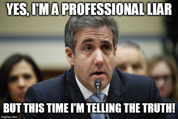 Michael Cohen lying | YES, I'M A PROFESSIONAL LIAR; BUT THIS TIME I'M TELLING THE TRUTH! | image tagged in michael cohen,trump,donald trump,lying,testifying,congress | made w/ Imgflip meme maker