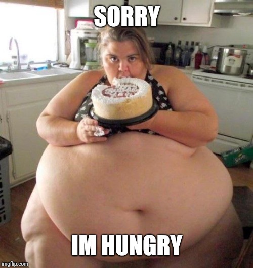 Too much food | SORRY IM HUNGRY | image tagged in too much food | made w/ Imgflip meme maker
