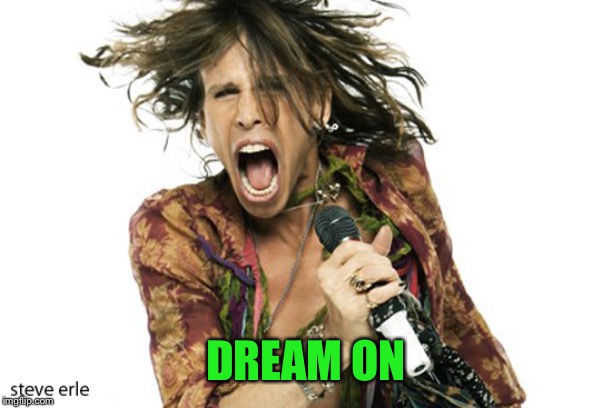 Steve Tyler Aerosmith | DREAM ON | image tagged in steve tyler aerosmith | made w/ Imgflip meme maker