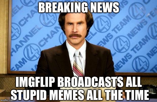 BREAKING NEWS | BREAKING NEWS IMGFLIP BROADCASTS ALL STUPID MEMES ALL THE TIME | image tagged in breaking news | made w/ Imgflip meme maker