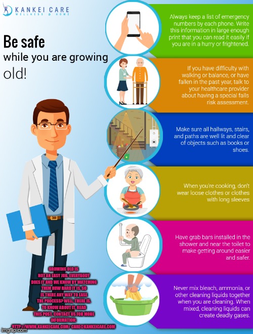 Senior Health Care | GROWING OLD IS NOT AN EASY JOB. EVERYBODY DOES IT AND WE KNOW BY WATCHING THEM HOW HARD IT IS. SO IS THERE ANY WAY TO EASE THE PROCESS? WELL, THERE IS. TO KNOW ABOUT IT, READ THIS POST.
CONTACT US FOR MORE INFORMATION:  HTTP://WWW.KANKEICARE.COM/ CARE@KANKEICARE.COM | image tagged in healthcare,health,nursing,elderly,tips,nutrition | made w/ Imgflip meme maker