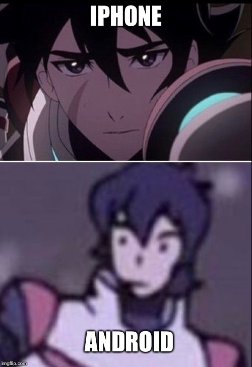 Lol thanks for the template Tumblr | IPHONE; ANDROID | image tagged in iphone,android,funny,voltron | made w/ Imgflip meme maker