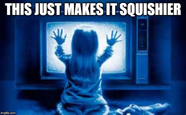 Poltergeist | THIS JUST MAKES IT SQUISHIER | image tagged in poltergeist | made w/ Imgflip meme maker