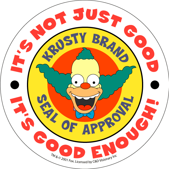 High Quality krusty approved Blank Meme Template