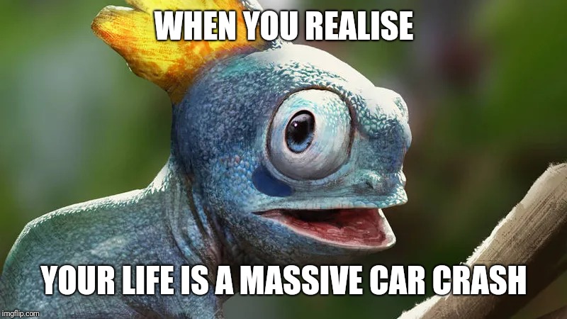 Sobble the millennial Pokémon | WHEN YOU REALISE; YOUR LIFE IS A MASSIVE CAR CRASH | image tagged in pokemon,millennial,fear,anxiety | made w/ Imgflip meme maker