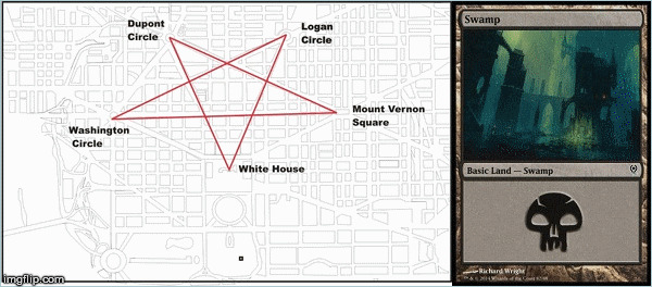 Washington D.C. satanic swamp | image tagged in politics,america,washington dc,swamp,evil,satanism | made w/ Imgflip meme maker