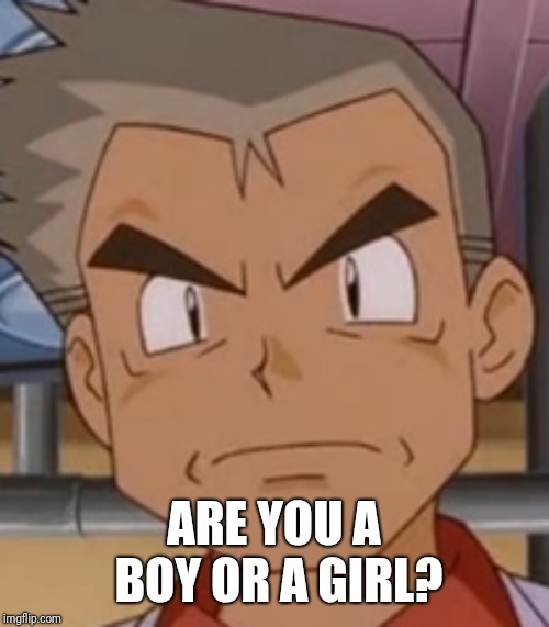 ARE YOU A BOY OR A GIRL? | image tagged in angry oak | made w/ Imgflip meme maker