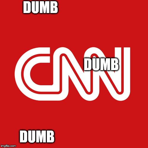 CNN LOGO | DUMB DUMB DUMB | image tagged in cnn logo | made w/ Imgflip meme maker