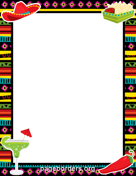 High Quality taco border print Blank Meme Template