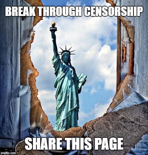 BREAK THROUGH CENSORSHIP; SHARE THIS PAGE | image tagged in censorship,like and share | made w/ Imgflip meme maker