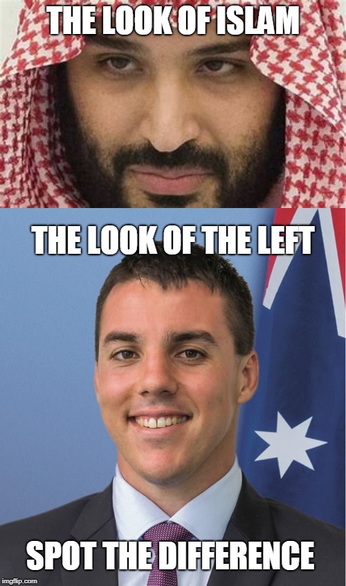 THE LOOK OF ISLAM; THE LOOK OF THE LEFT; SPOT THE DIFFERENCE | image tagged in that look | made w/ Imgflip meme maker