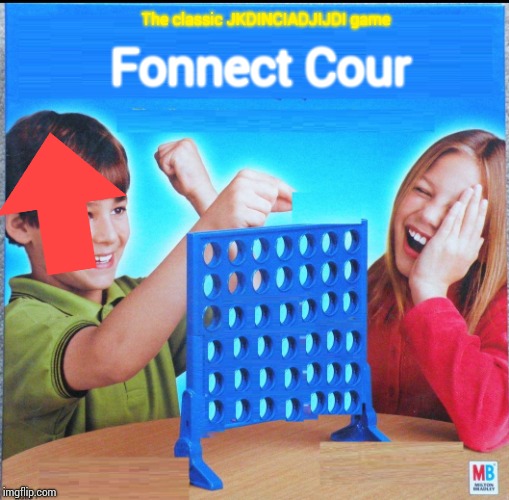 Blank Connect Four | The classic JKDINCIADJIJDI game; Fonnect Cour | image tagged in blank connect four | made w/ Imgflip meme maker