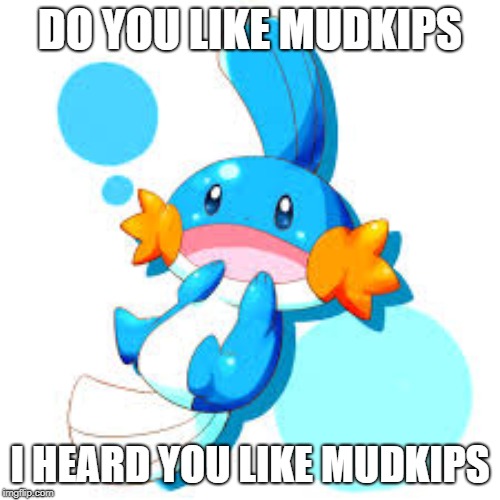 Mudkip Over Lords | DO YOU LIKE MUDKIPS; I HEARD YOU LIKE MUDKIPS | image tagged in mudkip | made w/ Imgflip meme maker
