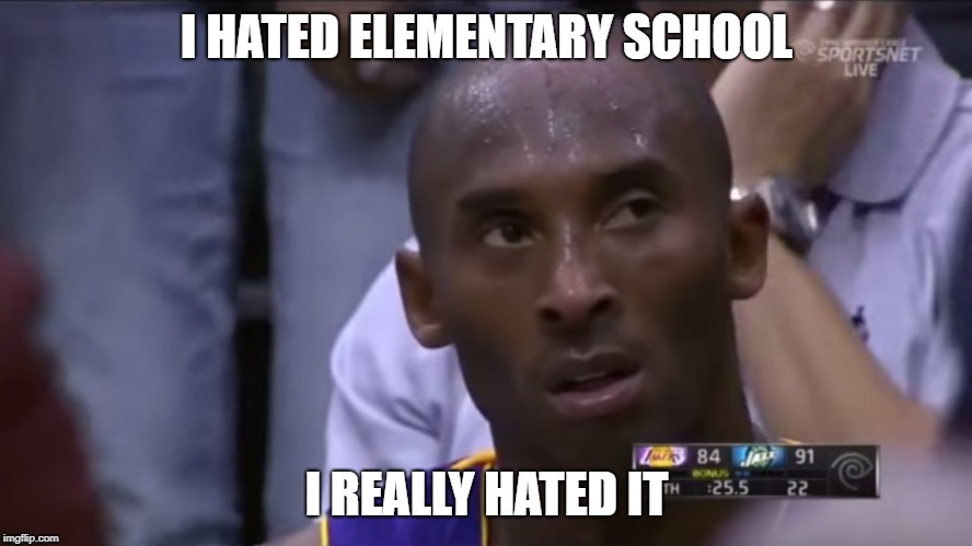 kobe bryant childhood | image tagged in nba | made w/ Imgflip meme maker