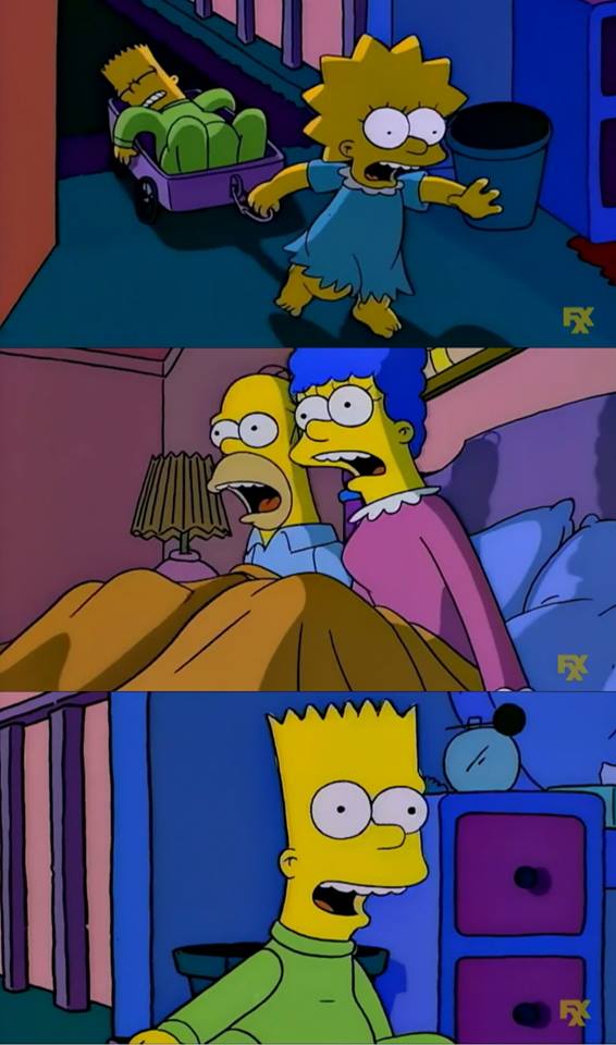 High Quality Bart is dead Blank Meme Template