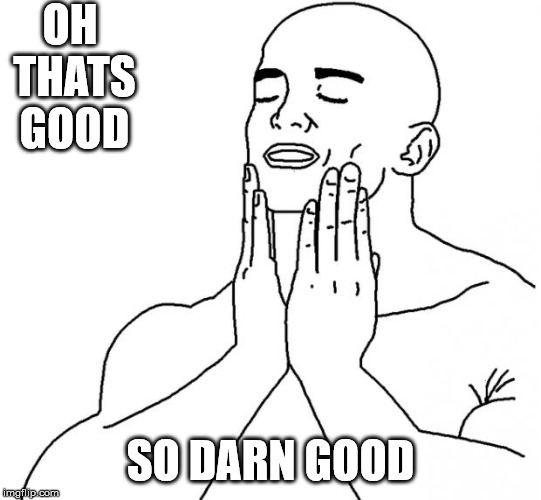 Feels Good Man | OH THATS GOOD SO DARN GOOD | image tagged in feels good man | made w/ Imgflip meme maker