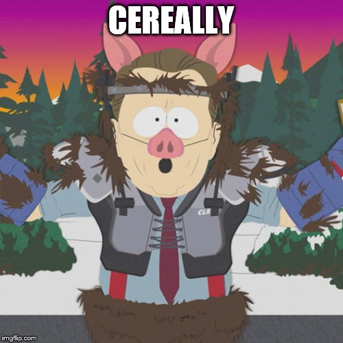 Al Gore ManBearPig South Park | CEREALLY | image tagged in al gore manbearpig south park | made w/ Imgflip meme maker