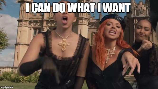 Little Mix | I CAN DO WHAT I WANT | image tagged in little mix | made w/ Imgflip meme maker