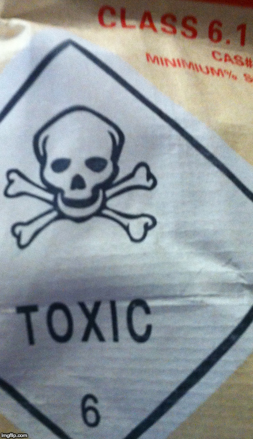 image tagged in fluoride bag | made w/ Imgflip meme maker