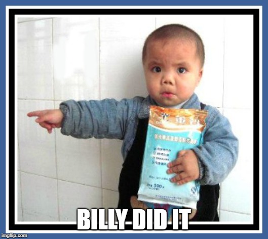 He did it | BILLY DID IT | image tagged in he did it | made w/ Imgflip meme maker