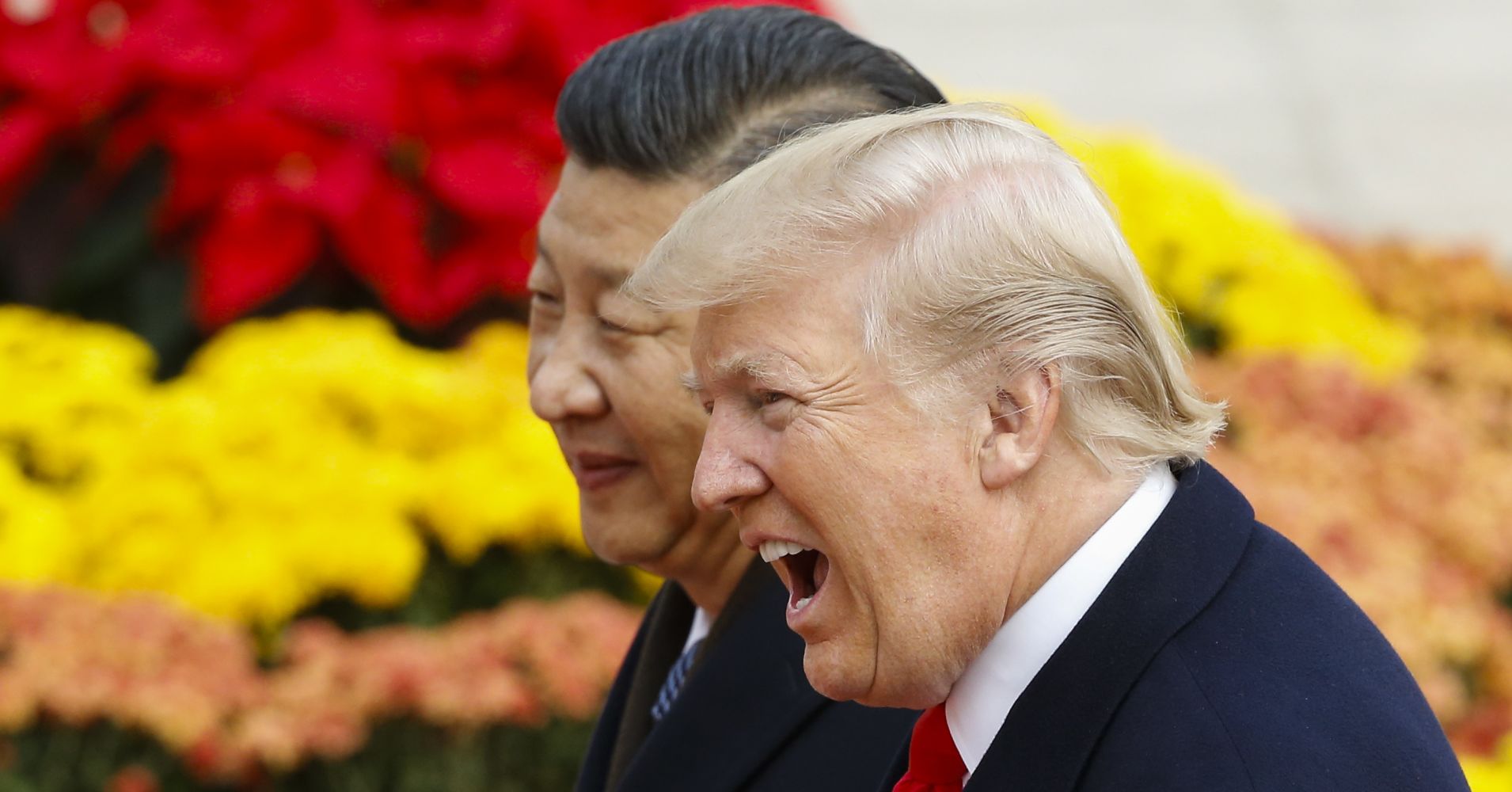 High Quality Xie xie Jinping Donald Trump Blank Meme Template
