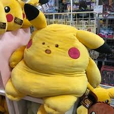 pikachu fat plush