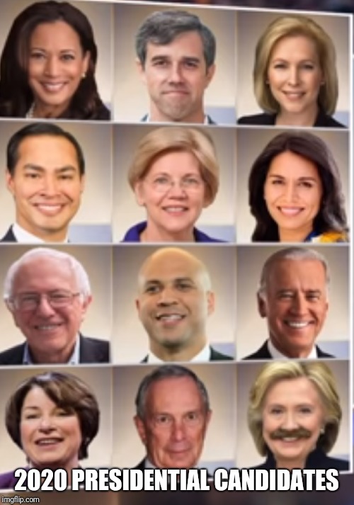 2020 Democratic Presidential Candidates | 2020 PRESIDENTIAL CANDIDATES | image tagged in new,libtards,democrats | made w/ Imgflip meme maker