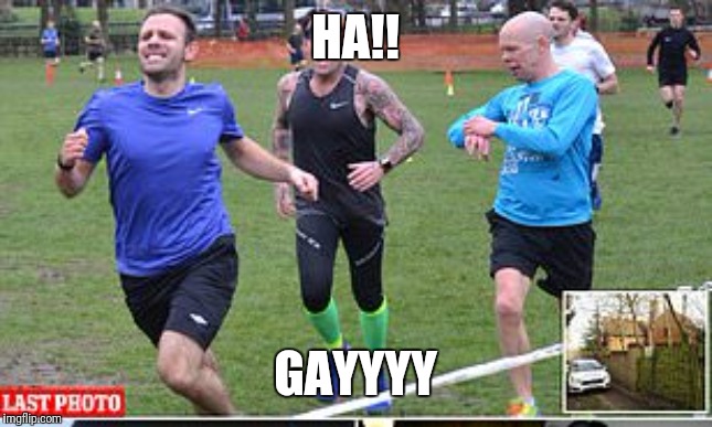 ha!! | HA!! GAYYYY | image tagged in laughing | made w/ Imgflip meme maker