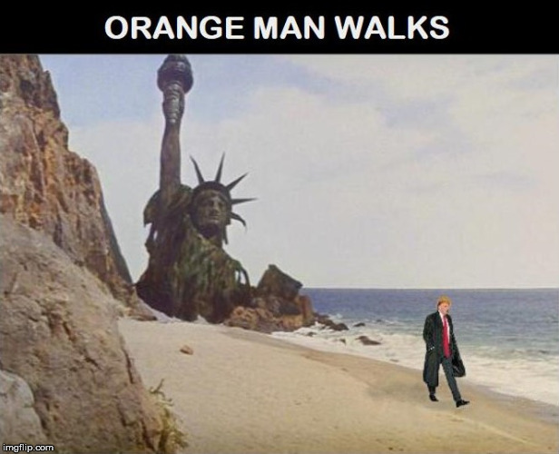 "I had to walk." | image tagged in donald trump,politics,trump | made w/ Imgflip meme maker