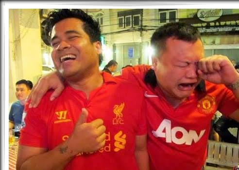 Liverpool Smiling United Crying Blank Meme Template