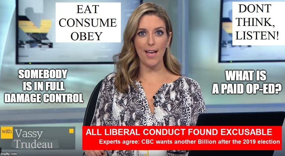 Our Experts Agree with us | WHAT IS A PAID OP-ED? SOMEBODY IS IN FULL DAMAGE CONTROL | image tagged in trudeau,justin trudeau,liberal media,government corruption,biased media,meanwhile in canada | made w/ Imgflip meme maker