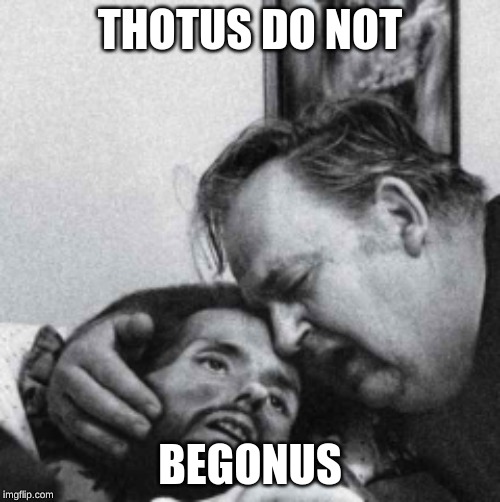 THOTUS DO NOT; BEGONUS | image tagged in nooooooooo | made w/ Imgflip meme maker