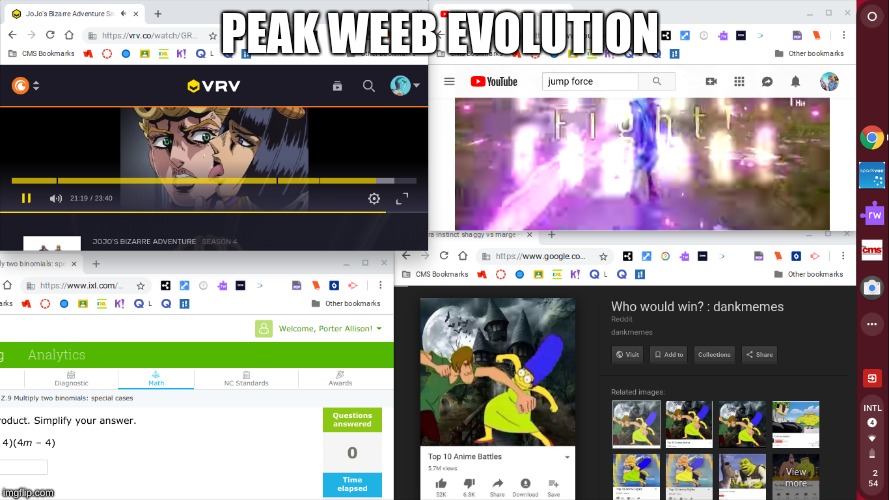 i've gone even further beyond  | PEAK WEEB EVOLUTION | image tagged in weebs | made w/ Imgflip meme maker