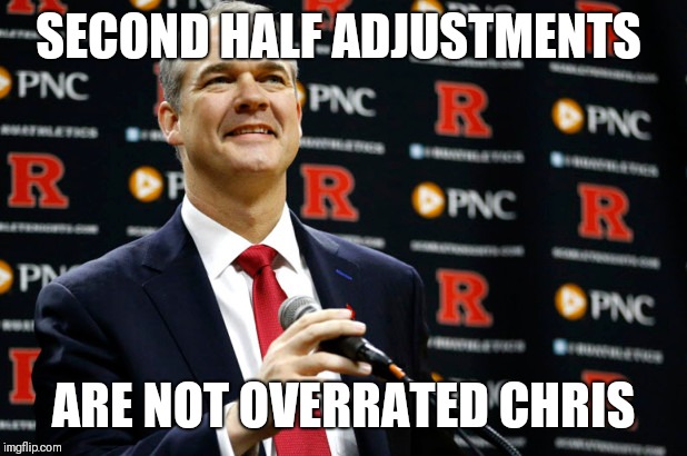 SECOND HALF ADJUSTMENTS; ARE NOT OVERRATED CHRIS | made w/ Imgflip meme maker