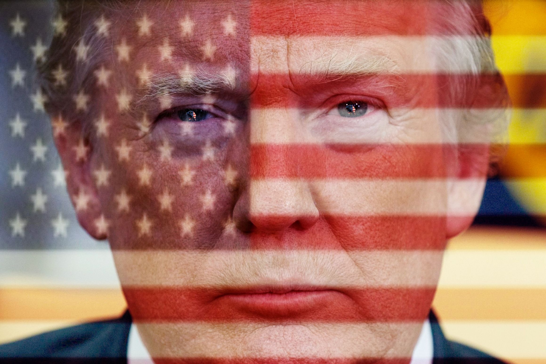 Trump Flag Blank Meme Template
