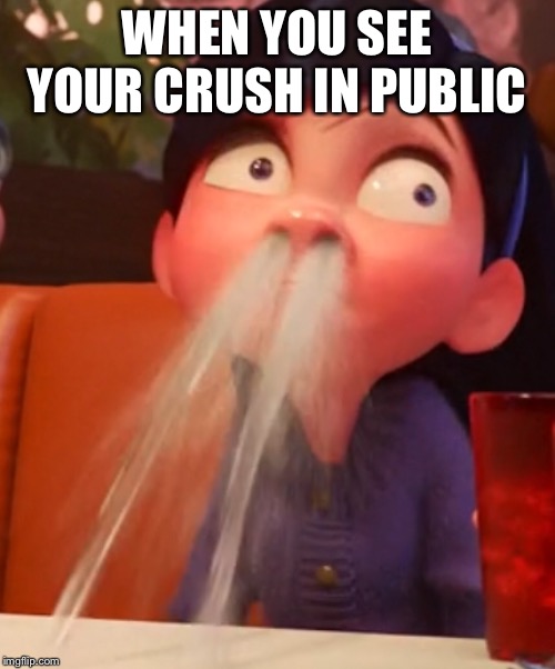 WHEN YOU SEE YOUR CRUSH IN PUBLIC | image tagged in memes | made w/ Imgflip meme maker
