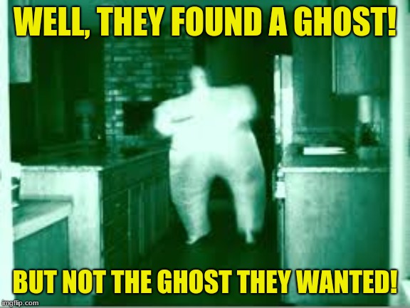 WELL, THEY FOUND A GHOST! BUT NOT THE GHOST THEY WANTED! | made w/ Imgflip meme maker