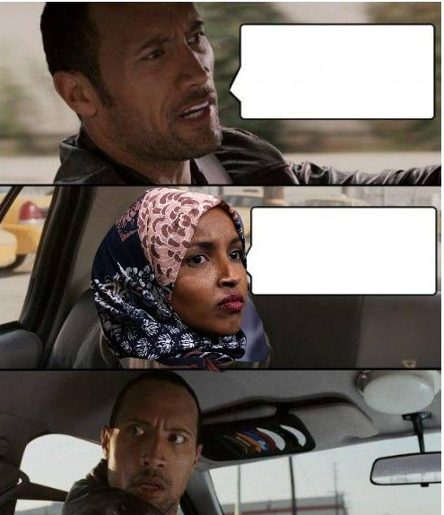 Inappropriate Antisemitic & Anti-American Comments By Ilhan Omar Blank Meme Template
