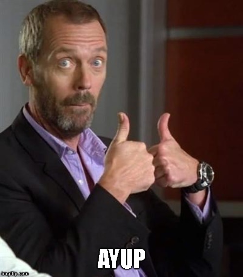 Dr. House | AYUP | image tagged in dr house | made w/ Imgflip meme maker