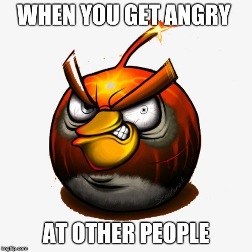 Being angry | WHEN YOU GET ANGRY; AT OTHER PEOPLE | image tagged in memes | made w/ Imgflip meme maker