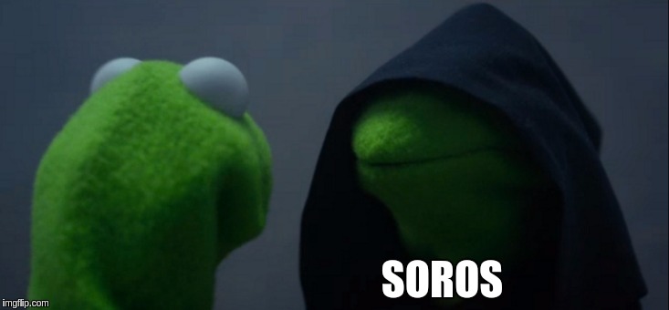 Evil Kermit | SOROS | image tagged in memes,evil kermit | made w/ Imgflip meme maker