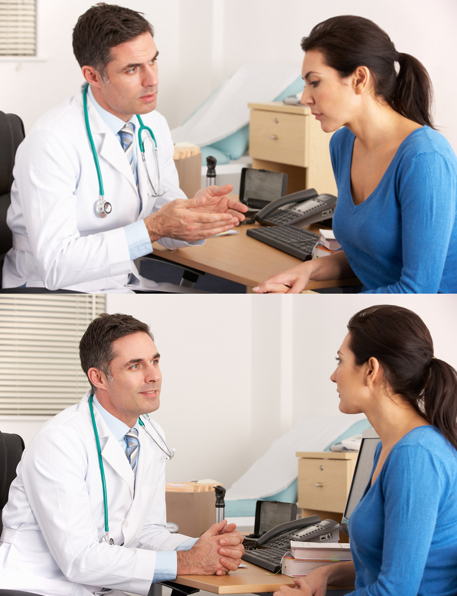 doctor talking to patient Blank Meme Template