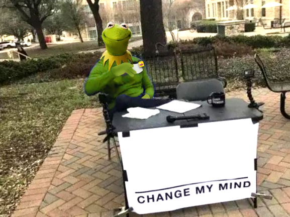 High Quality Kermit Change Mind Blank Meme Template