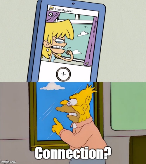 Haters of clouds | Connection? | image tagged in simpsons,the loud house | made w/ Imgflip meme maker