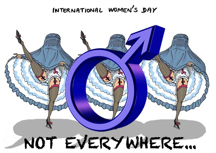 Not Everywhere... | NOT EVERYWHERE... | image tagged in womens day | made w/ Imgflip meme maker